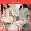 Seven Womens Summer Shortsleeved Pants Homewear Twopiece Suit