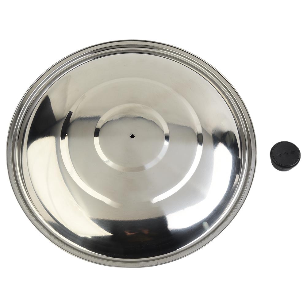 Vielseitiger Edelstahldeckel zum Braten, Kochen und Schmoren, Größe 32 cm