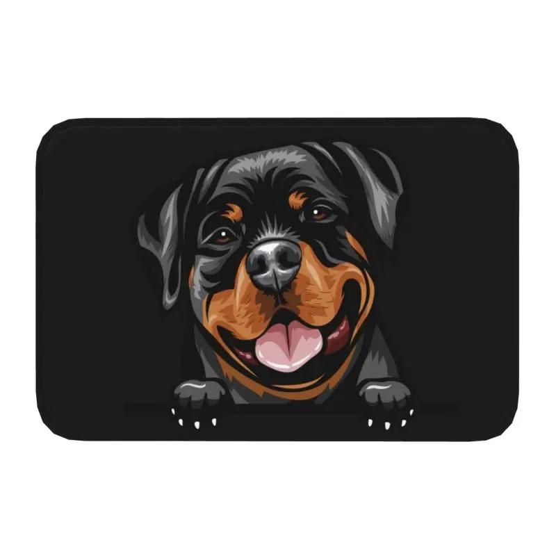 Rottweiler Dog Door Mat Bathroom Kitchen Anti-Slip Floor Rugs Pet Animal Outdoor Doormat Living Room Entrance Carpets Footpad