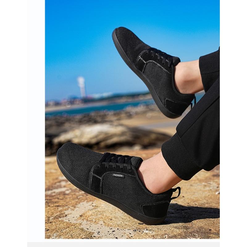 New Outdoor Men's Comfort and Women's Walking Shoes, Wide-toe Shoes, Breathable Soft-soled Couple's Flying Woven Sports Shoes