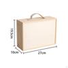 Wooden Storage Box Sundries Rectangular Easy To Clean Desktop Organizer