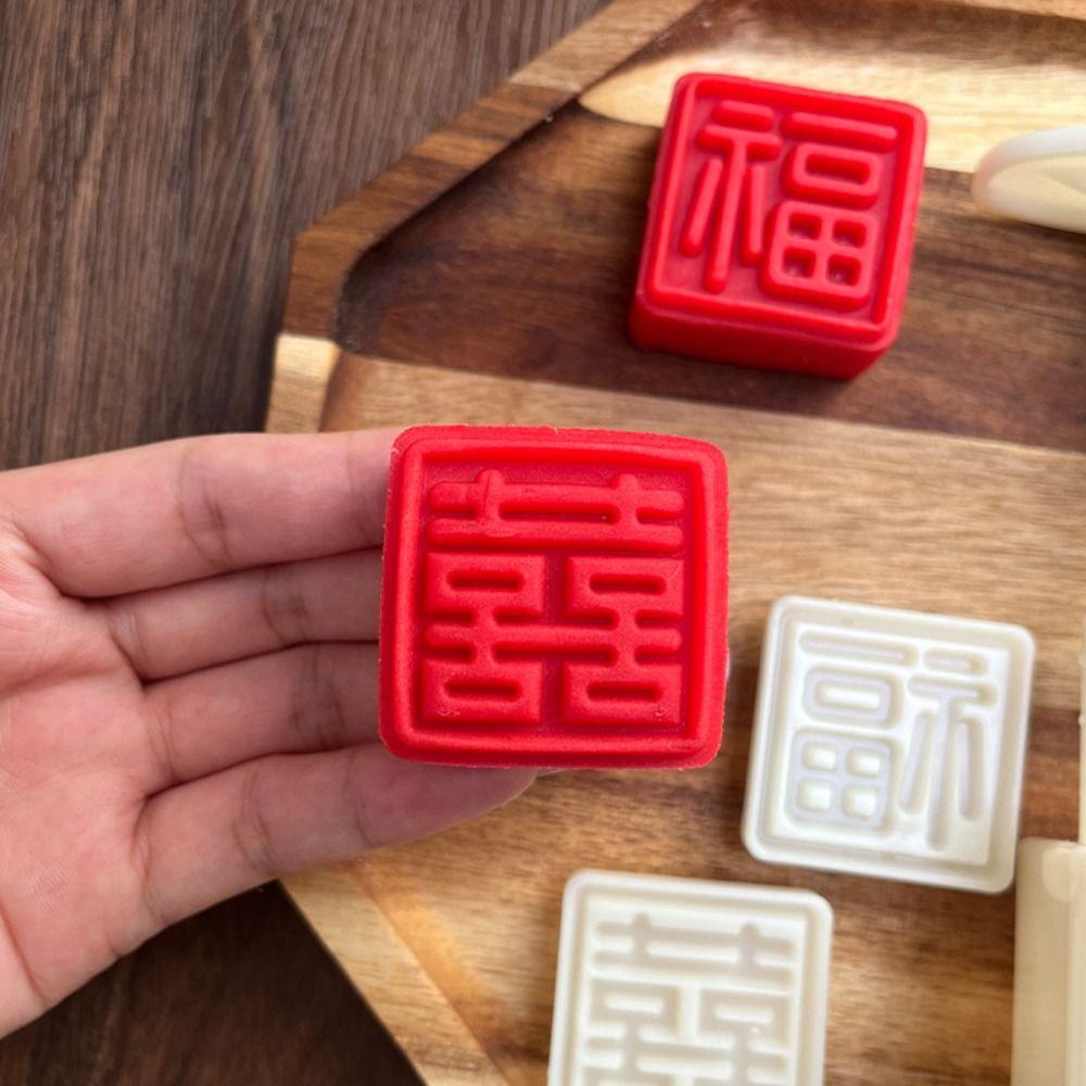 DIY Hand Press Pastry Mold Plastic Moon Cake Maker Baking Tools Moon Cake Mold  Ice Skin Mooncake