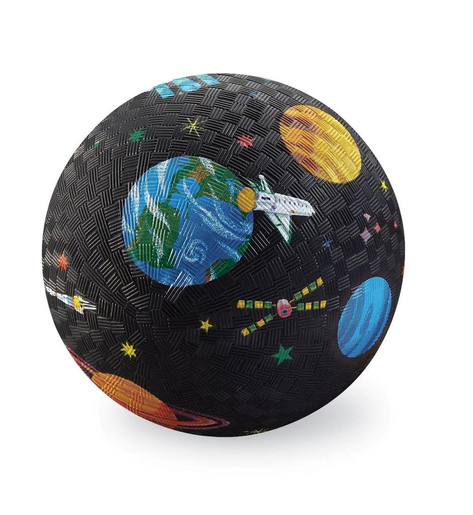 Rubber Ball 18cm Natural Rubber Space Explorer Colorful Ball Ball [Cherie Mimi-Crocodile Creek] Children's