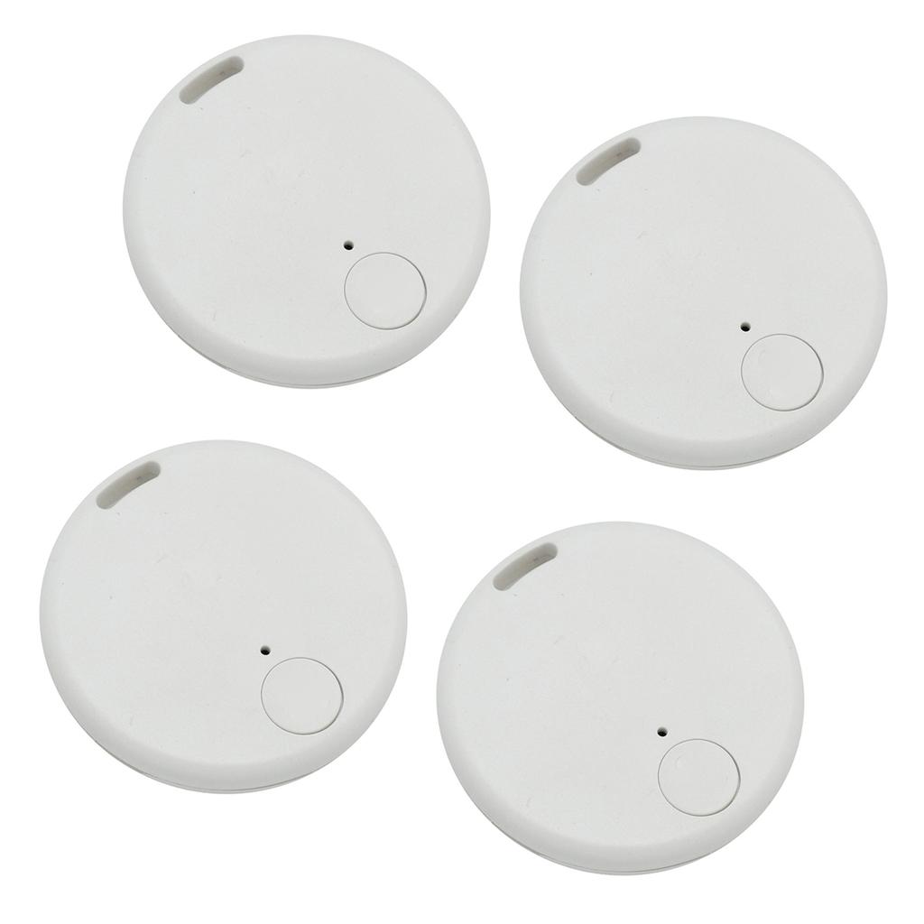 4 Packs BT Tracker for Phone Bags Keys, Find Lost Items with Two Way Search, Auto Alarm, Lightweight Anti Loss Device