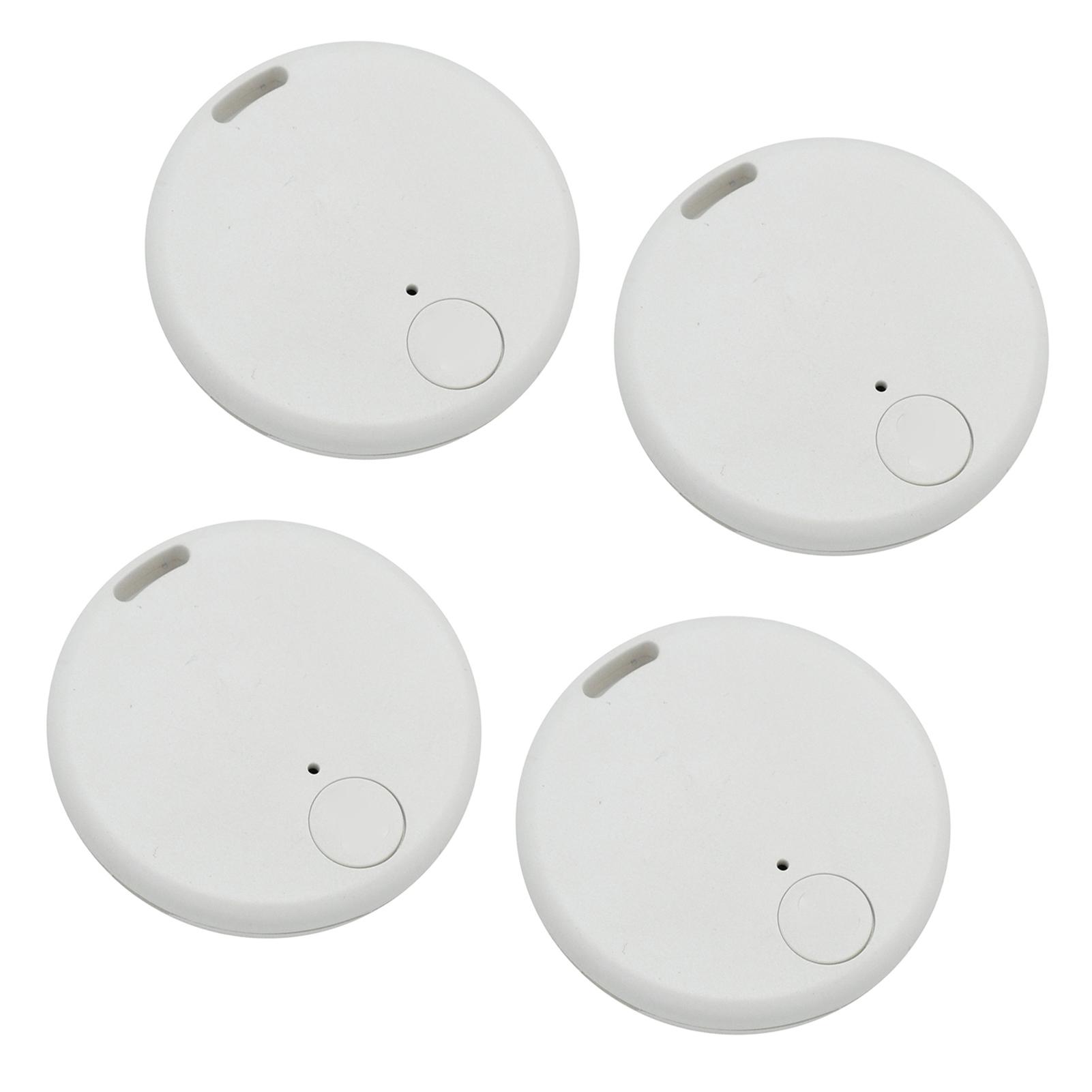 

4 Packs BT Tracker for Phone Bags Keys, Find Lost Items with Two Way Search, Auto Alarm, Lightweight Anti Loss Device белый