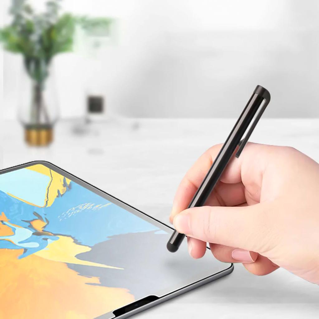 Rysik Pojemnościowy Metalowy Dotykowy Do Ekranów Telefonu Tabletu Alogy Stylus Pen Universal Czarny