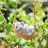 Swing Panda Statue, Hanging Animal Ornament, Swinging Kitten Puppy Koala Figurine for  Lawn Garden Courtyard Terrace Patio Tree
