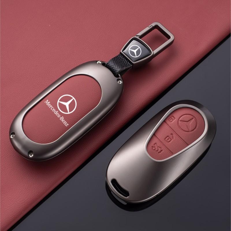 CQR1 Leather Car Smart Key Cover Case Shell For Mercedes Benz C E S Class W223 W206 C260 C300 S400 S450 S500 Protector Accessories