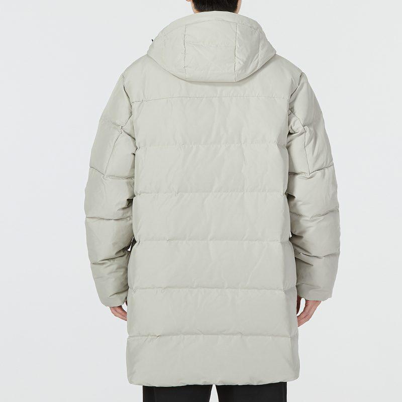 PUMA Down Jackets Men's Gray Green Hooded Moderate Puffer Jacket 535582-68