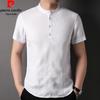 Pierre Cardin Men's Linen Short Sleeve T-Shirt