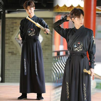 Herrenbekleidung, Hanfu-Kampfkunststil, ritterlicher, hübscher Herrenanzug