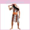 Stylish Leopard Print Primitive Couple Costume Ideal For Funny Performances And Parties