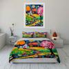 Colorful Trees and House. Bedding Sets Duvet Cover Sets Duvet Covers Pillowcases(1 * Duvet Cover 2 * Pillowcases Without Duvet Insert)