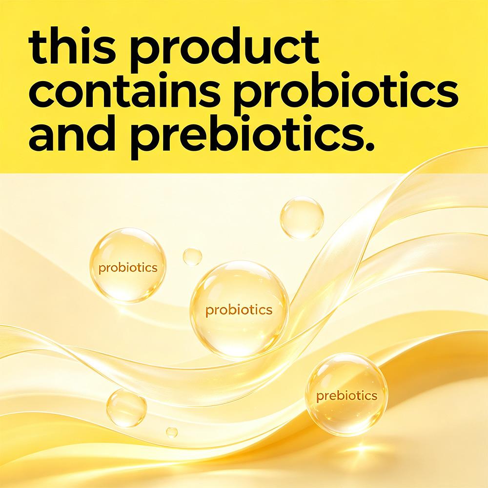 Probiotic and prebiotic capsules, each containing 4.4 billion CFU of live bacteria, 120 capsules.