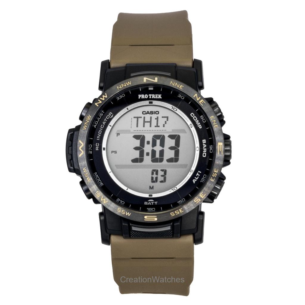 

Casio Pro Trek Цифровые Часы из Биополимера на Солнечной Батарее PRW-35LD-5 100М Мужские чёрный