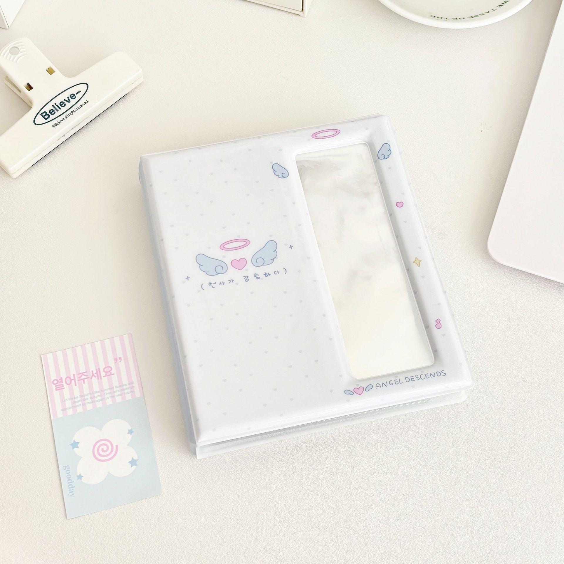 

Милый корейский Ins 5.7*6.9 дюймов большой емкости Po альбом для хранения карт и наклеек Idol 20 листов Po полоски держатель для школы