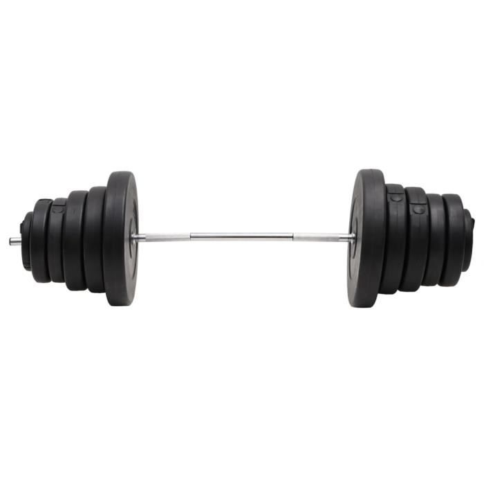 3145021 vidaXL Barbell with Plates 90 Kg