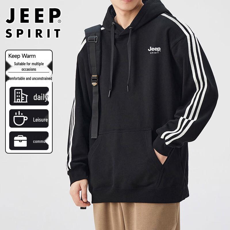 JEEP SPIRIT Men's Hooded Pullover Sweatshirt