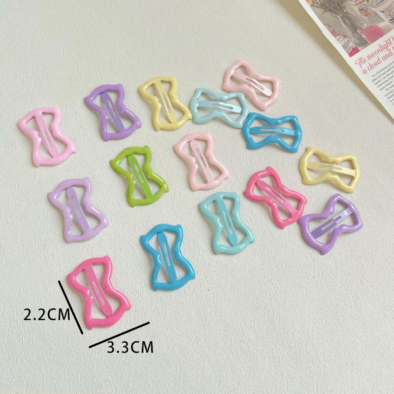 Little Girl Dopamine Bow Hair Clip Children's Cute BB Clip Baby Side Clip Girl Back of Head Broken Hair Hairpin