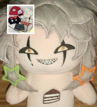 Gefüllte 20cm Freak Zirkus Pierrot Verkleidung Baumwolle Plüschtier Spielzeug Cos Für Fan Sammlung Kinder Erwachsene Geburtstags- oder Festivalgeschenke No skeleton