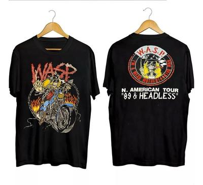 Vtg 1989 WASP 89 Verstärker Headless W.A.S.P. Unisex T-Shirt