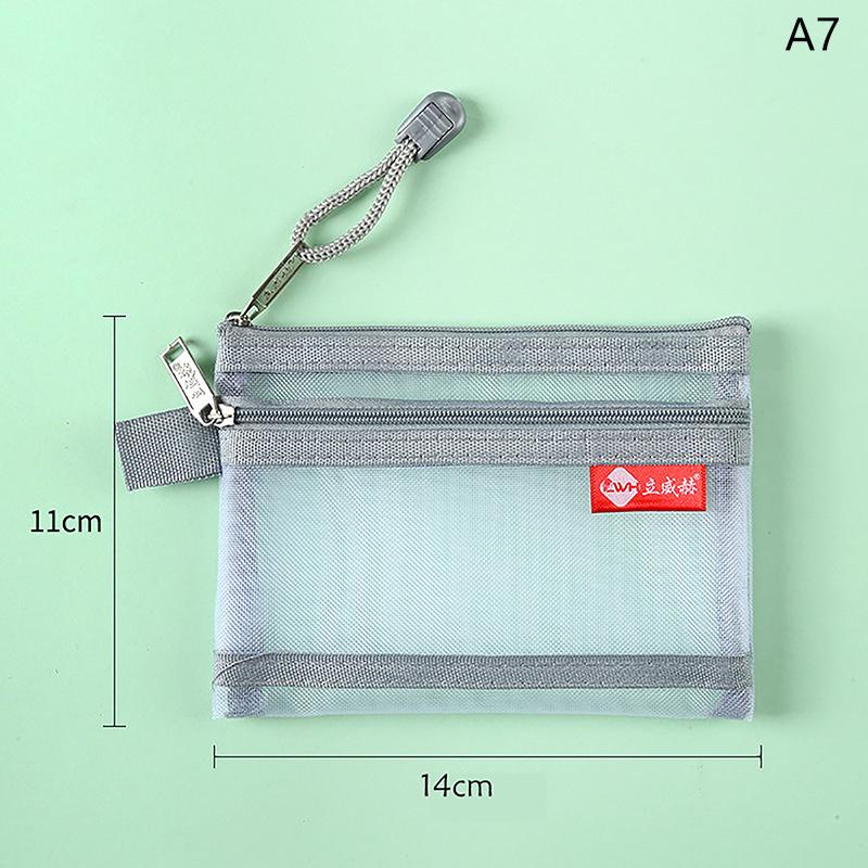

Small Mesh Double Decker Coin Purse Portable Bus Card Storage Bag Headset Line Manager Bag