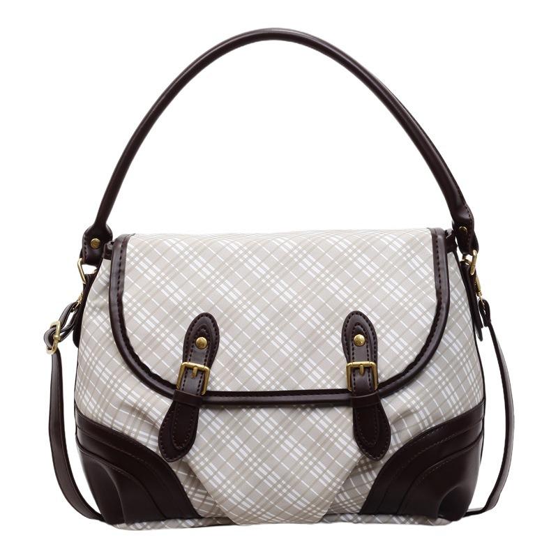 Simple tote niche fashion portable shoulder commuting large capacity new oblique span bag handbag