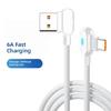 Durability Type C Fast Chargers Cable With 90Degree Angled Design For Smooth Gaming And Longevity Power Delivery Cord