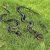 Novelty Garden Decor Fake Snake Toy, Realistic Rubber with Tongue Out, 17.7-39.4 Hanging Ornament Inch Lifelike Decor, Bird Deterrent Stress