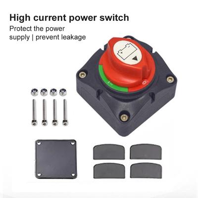 Prepínač odpojenia autobatérie 12V 24V Námorný 200A 300A Prepínač duálnej autobatérie do auta 3-polohový prepínač výberu batérie pre auto loď