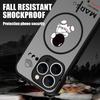 Cartoon Astronaut Case For iPhone 16 Pro Max Coque iPhone 15 Pro Max 14 13 Magnetic For Magsafe Matte Back Cover Fundas