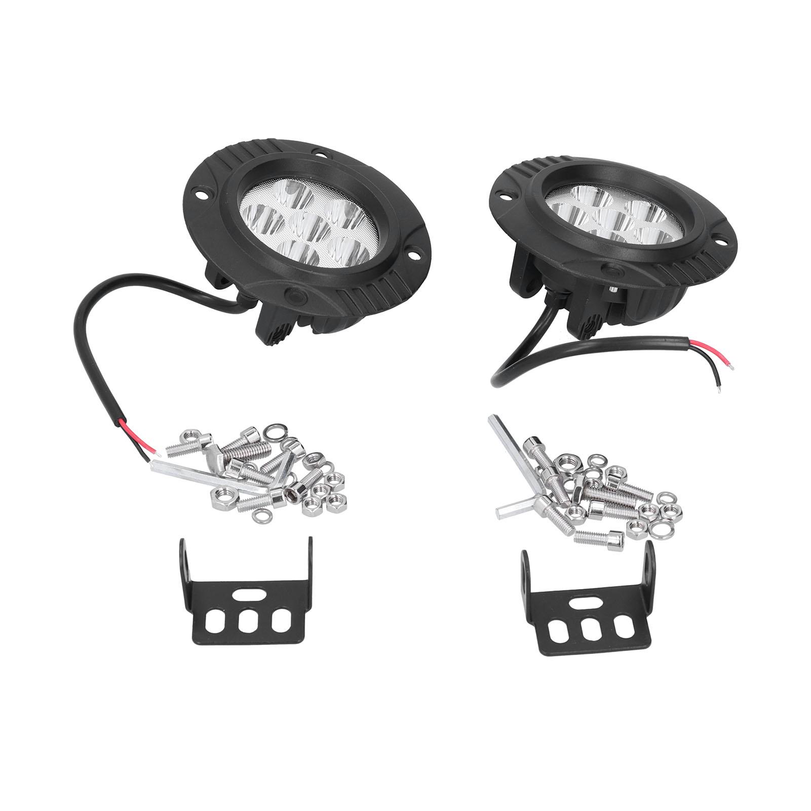 

5in Round Front Bumper Light Embedded LED Lamp 6000K 6000LM High Brightness IP67 Waterproof