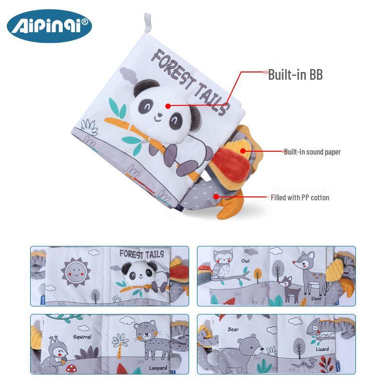 Nordic Style Baby Cloth Book: Tear-Resistant and Chewable 3D Toy Book