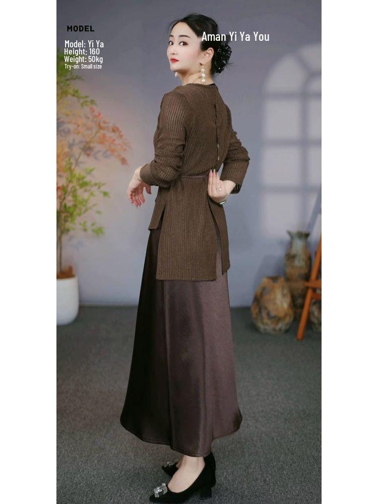 Premium Chic Casual Sling Dress Set for Spring/Summer - Flaw-Covering & Slimming Two-Piece