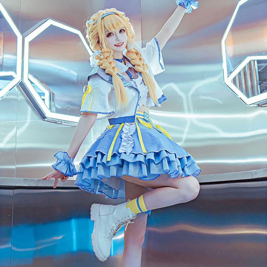 [Milky Time] Kotone Fujita Cosplay Game School Idol Dress (L)