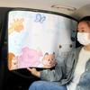 Embedded Rail Car Blackout Curtain Thermal Insulation Side Window Sunshade Cover  Auto Supplies