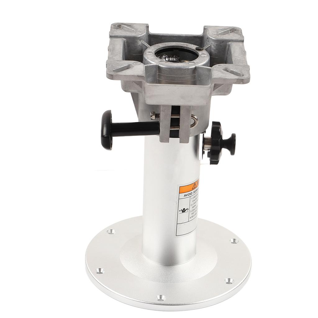 Marine Adjustable Seat Pedestal Manual 330‑480mm 360 Degree Swivel for RVs Yachts Boats