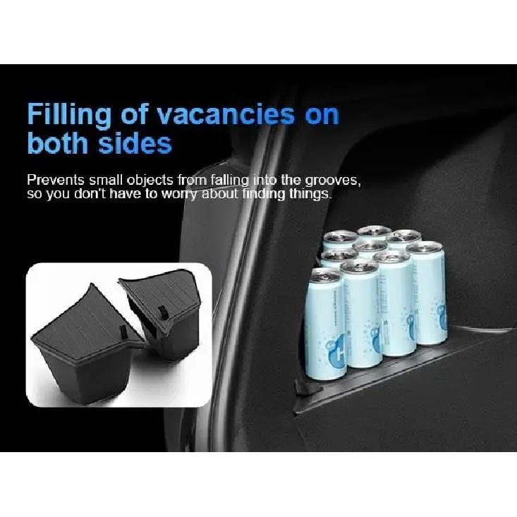 Waterproof Rear Trunk Storage Bins Organizer Box for Tesla Model Y 2026 Juniper Car Interior Accessories