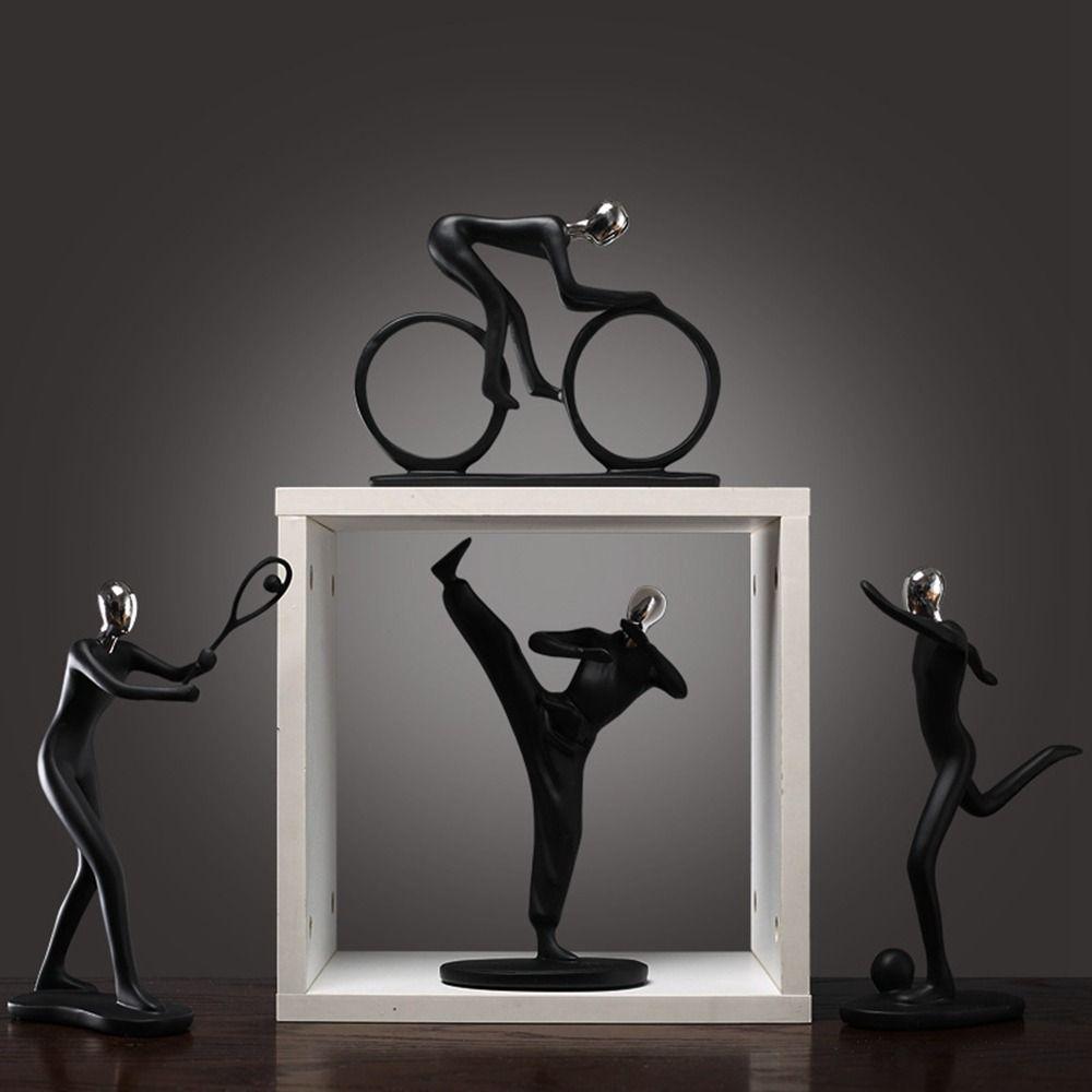 Decorations Home Decor Sports Figure Sculpture Character Ornaments Resin Crafts Figure Sculpture