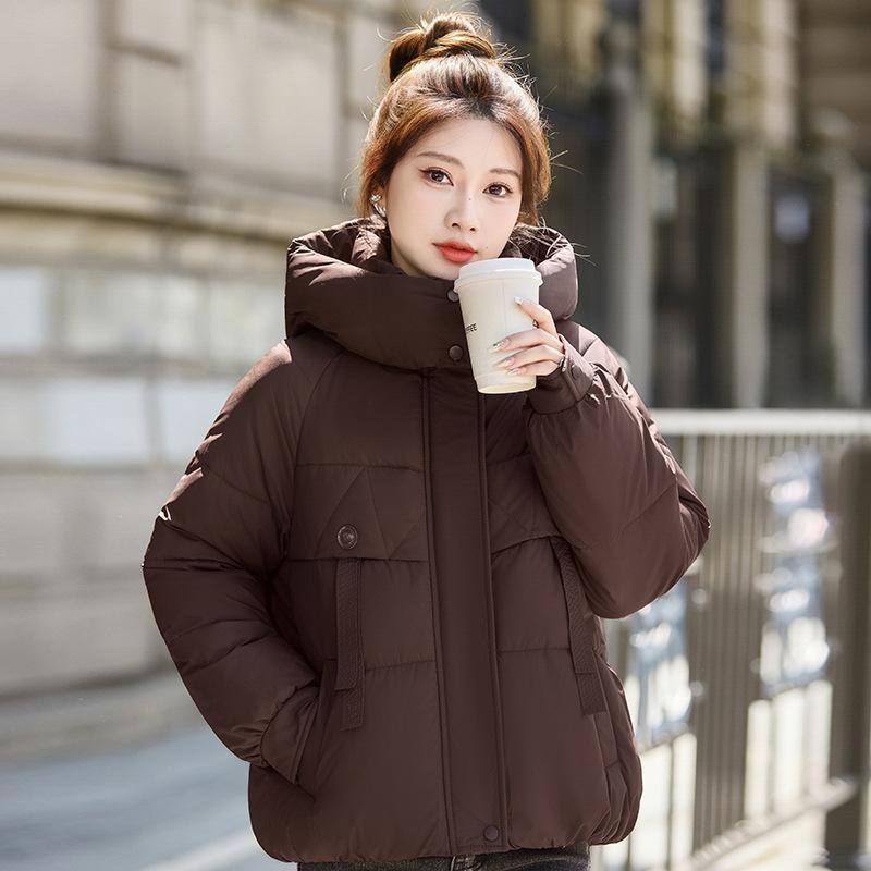 Hooded Short Loose Thick Warm Jacket