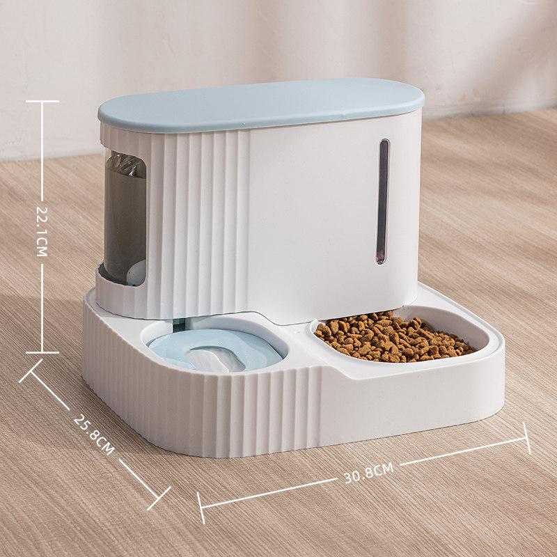 Dual-purpose pet bowl, automatic water dispenser and feeder for cats and dogs, automatic water and food refill dispenser трава зеленый