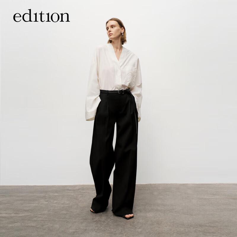 Edition Women s V-Neck Pure Cotton Shirt M (165)