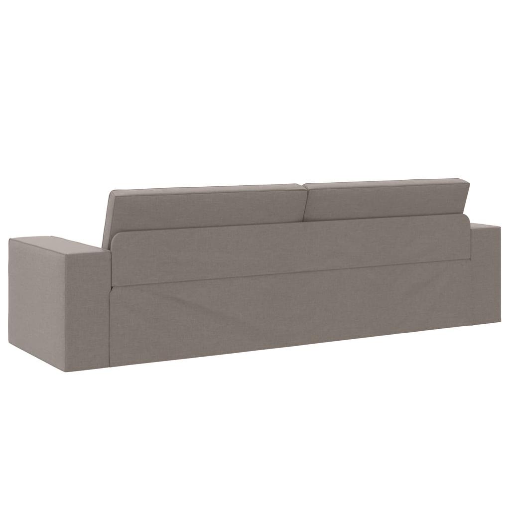 Taupe Sleeper Sofa 245 x 78 x 77 cm Fabric