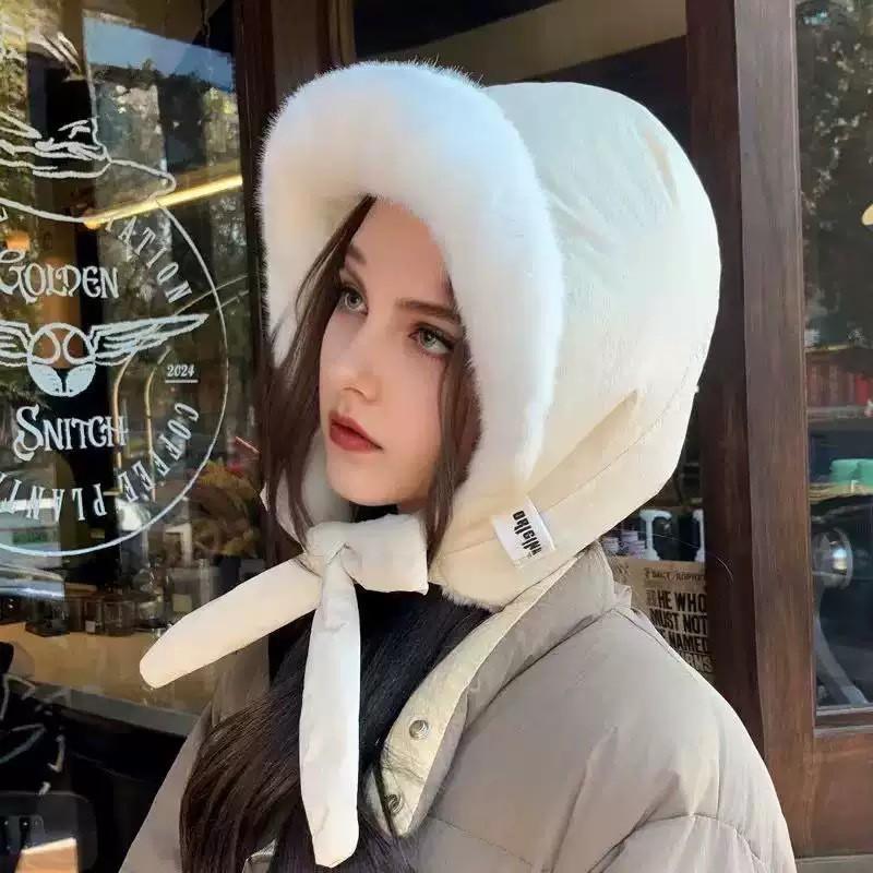 Warm Winter Beanie Hat Women Men Thick Fleece Lined Windproof Ear Protection Ski Flying Cap