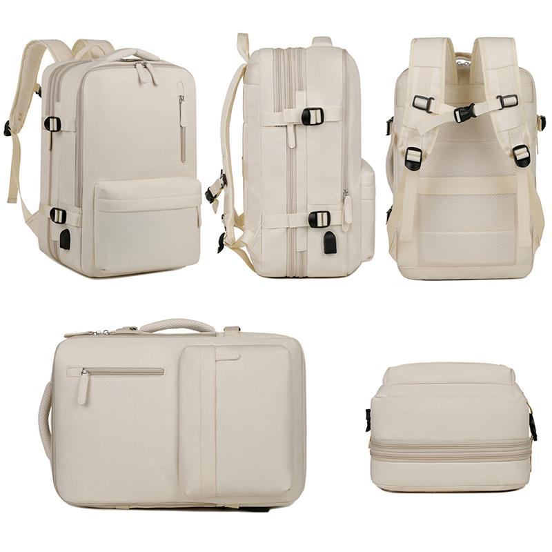 2025 New Waterproof Travel Backpack Large-Capacity Multi-Functional USB Computer Business Bag Macaron Backpack Lightweight Expandable Schoolbag