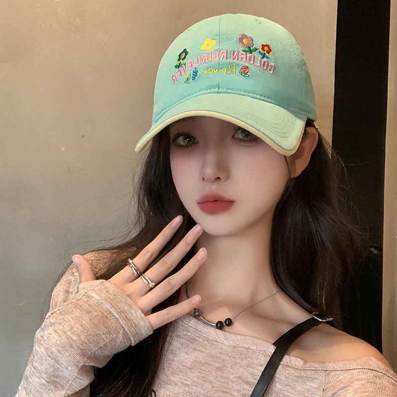 Baseball Cap For Women Sun Protection Duckbill Cap Korean Style Letter Print Duck Tongue Hat Cotton Casual For Men And Women Visor Ricygvm