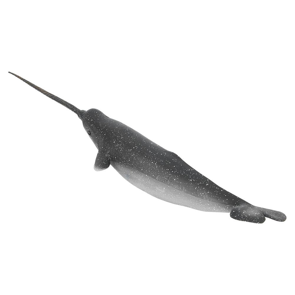 Solid Plastic Narwhal Figurine Ocean Animal Model Kid Children Educational Toys