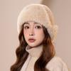 Hut Damen Winter Neu Verdickt Warm Imitat Pelz Mode Lei Feng Hut Ohrenmütze Schneemütze