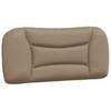 LED Bed Frame without Mattress  Hvar  Cappuccino Brown 90 x 190 cm