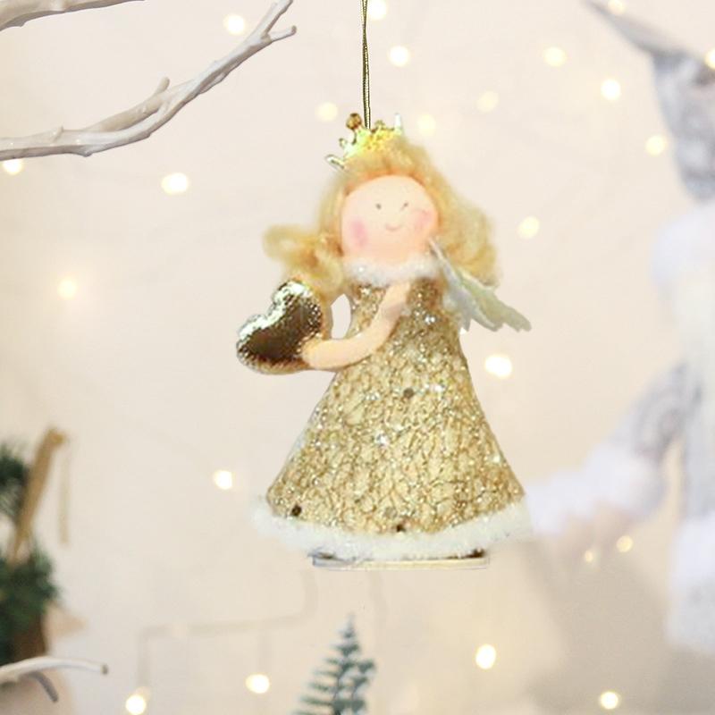 Christmas Home Party Princess Decorative Xmas Tree Supplies Angel Girl DIY Festival Decorations
